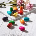 thumbnail image 4 of U8MO 20pcs Colorful Oval Big Wood Beads Smooth 10mm Large Hole Loose Spacers 30x20mm, 4 of 9