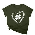 thumbnail image 2 of St. Patrick's Day Top, Women Short Sleeve T Shirt, Round Neck Tshirts Women's St. Patrick's Day Printed Tops Crew-Neck Short-Sleeved Pullover Blouse Tops Casual Fashion Shirt, 2 of 5