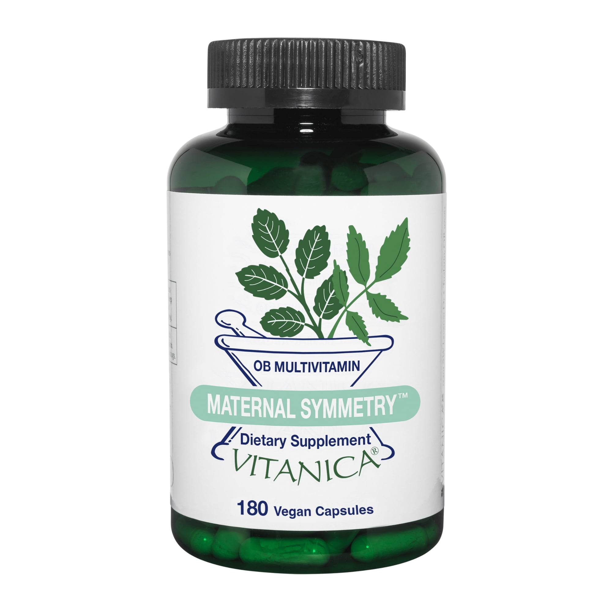 Vitanica Maternal Symmetry, Prenatal and Postnatal Vitamins, Vegan/Vegetarian, 180 Capsules
