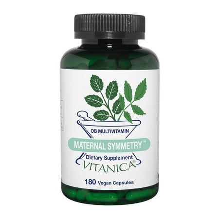 Vitanica Maternal Symmetry, Prenatal and Postnatal Vitamins, Vegan/Vegetarian, 180 Capsules