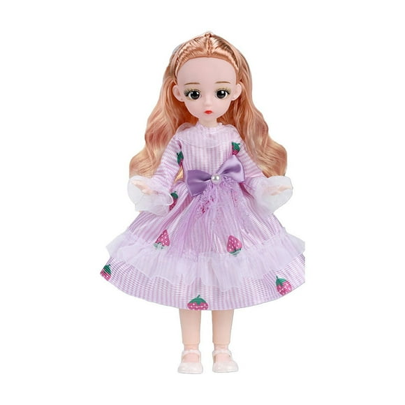 zanvin Dolls and Accessories, 12 Inches 30cm Doll Gift Box Gift To Children's Playhouse Girl Toys Cute Skirt Long Hair Big Eyes Beautiful Doll Children's Day Birthday Gift, Christmas Gifts