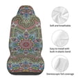 thumbnail image 5 of Pofeuu Snowflake Colorful Print Automotive Car Seat Covers Flat Cloth Full Set Seat Covers,Car Seat Covers front seats for Cars Trucks and SUVs(Two packs), 5 of 7