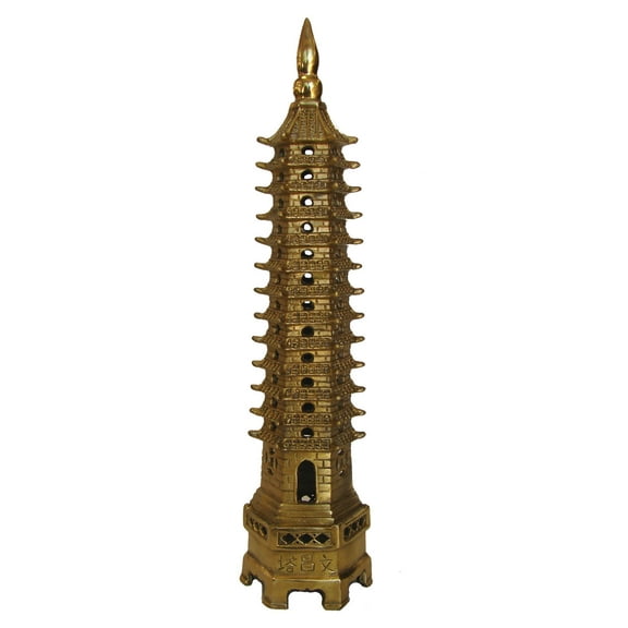 Big Metal Brass 13-Level or Tier Feng Shui Pagoda Wisdom Tower