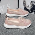 thumbnail image 5 of Women's Casual Orthopedic Walking Shoes Arch Support Breathable Non-Slip Soft Sole Mesh Lightweight Low-Top Shoes Pink 10.5 US, 5 of 7