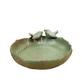 thumbnail image 4 of Bird Bath For Outside On Ground Ceramic Birds Bath Bowl Handmade Ground Bird Feeders And Birdbath For Outdoors For Outdoors Garden Tabletop Balcony And Bird Feeders, 4 of 6