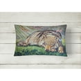 thumbnail image 2 of Carolines Treasures 7356PW1216 Wolf and Hummingbird Canvas Fabric Decorative Pillow, 12H x16W, multicolor, 2 of 3