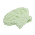 thumbnail image 4 of Unique Bargains 1 Pc Comfortable Bow Hair Towel for Bathroom Hotel Coral Fleece Green, 4 of 5