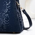 thumbnail image 4 of Stylago Handbags and Purses 2026 Shiny Shoulder Bags for Women Top Handle Leather Crossbody Tote Travel Gift for Ladies Blue, 4 of 5