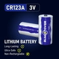 thumbnail image 2 of Batería Blinkspower CR123A, 3 V, litio, 1500 mAh, paquete de 6, 2 of 6
