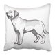 thumbnail image 1 of Funda de Almohada ABPHQTO Dibujo Activo de Perro Labrador Retriever 50x50 cm, 1 of 1