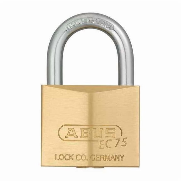 Abus Keyed Padlock, 55/64 in,Square,Gold 75/40 KD