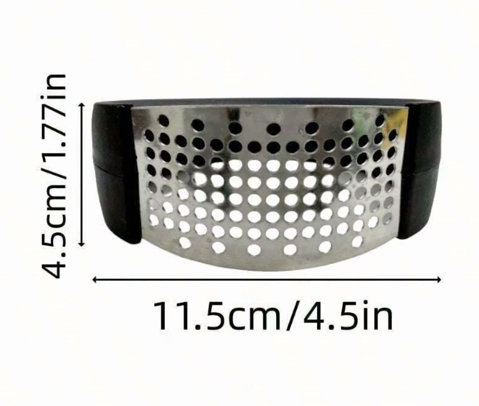 CIRCLE- New Stainless Steel Garlic Press, Manual Garlic Crusher, Multifunctional Kitchen