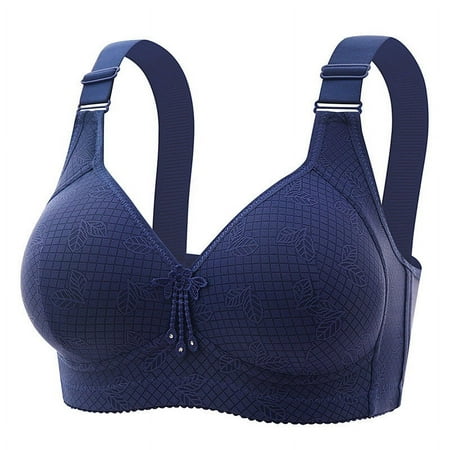 Erwazi Wirefree Bras for Women No Underwire Wireless No Wire Push Up Everyday Bra Solid V Neck Daily Bra Breathable Spaghetti Straps Basic Bralette Full Coverage Soft Bras