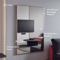 thumbnail image 6 of Eviva Sax 48 in. Brushed Chrome Framed Bathroom Wall Mirror, 6 of 9