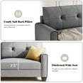 thumbnail image 4 of Ucloveria 81" Sofa 3 Seat Modern Comfy Tufted Cushions Easy, Linen Fabric Couch for Living Room Apartment Lounge,Tool-Free Assembly,Light Gray, 4 of 7