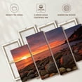 thumbnail image 6 of Elephant Stock Sunrise At Acadia National Park Wall Art - Horizontal Multi Panel Canvas - Living Room Wall Decor - Beach Multi Panel - Orange And Blue Decor - 52" x 32", 6 of 8