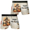 thumbnail image 3 of Happy Halloween Yorkshire Terrier Witches Hat Pumpkin Carving All Over Print Boxer Briefs Underwear for Men Dad Yorkie Dog Lover Gifts - 02019, 3 of 6