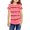 Light-pink, variant on Stripe Print Kids Short Sleeve Summer O-Neck Button T-Shirt Children Tops