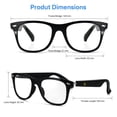 thumbnail image 3 of Gafas inteligentes GenXenon MZ08 Bluetooth con audio con filtro de luz azul, 3 of 8