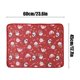 thumbnail image 3 of Almohadilla absorbente de orina para mascotas de color rojo navideño, antideslizante, fácil de secar, para entrenamiento de perros y gatos pequeños, lavable, M 60x45cm, 3 of 6
