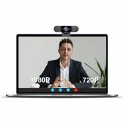 EMEET C960 Ultra 4K Webcam with 1/1.5 Sensor, PDAF, and Two Noise-Cancelling Mics. Performs very well in low-light conditions, premium and robust metal finish