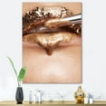 thumbnail image 2 of Lipstick and Makeup On The Face Of A Beautiful Model 12 in x 8 in Photography Canvas Art Print, by Designart, 2 of 4