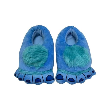 

Furry Slippers Footwear Comfortable Men Women Soft Slip Adventure Shoes Blue