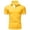 Yellow, variant on Men's Stand Collar Short Sleeve T-Shirt Sporty Casual Style Soft and Stretchy Tee for Training and Outdoor Active Wear XXXXXXXL Size White