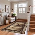 Primitive Country Throw Rugs Western Farmhouse Door Mat 3 x 5 Ft, Nonslip Welcome Area Rug Washable ...