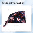 thumbnail image 5 of American Patriot Working Cap with Sweatband - Adjustable Unisex Surgical Nurse Cap, Chemo Hats for Women, 5 of 6