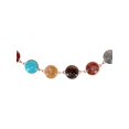 thumbnail image 2 of CTM Round Stone Disc Chain Belt Adjustable Boho Waist Belt (Women), 2 of 3