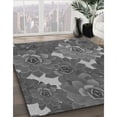 thumbnail image 3 of Ahgly Company Machine Washable Indoor Rectangle Transitional Gray Wolf Gray Area Rugs, 5' x 8', 3 of 7