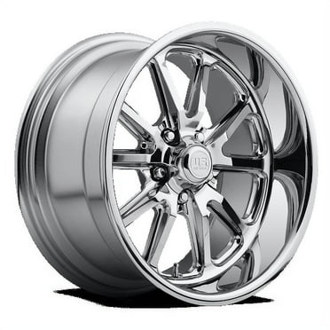 US Mag 1PC Aluminum Rim U123 RAMBLER 20X10in Gloss Black Matte Black ...