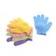 thumbnail image 2 of 2 guantes de baño exfoliantes de nailon para ducha, exfoliantes corporales para hombres, mujeres y niños (verde), 2 of 4