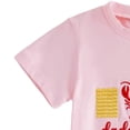 thumbnail image 5 of 4T Boys Clothes Summer Toddler Boy Lobster Short Outfit Crawfish/Turtle/Crab Embroidery Short Sleeve Tops Stripe Shorts 2Pcs Animal Outfit, 5 of 7