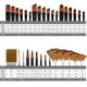 thumbnail image 2 of 32Pcs Paint Brushes for Acrylic Painting,Premium Nylon Bristles with Round, Filbert, Flat, Fan, Angle, Fine Detail Brush, 2 of 5