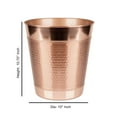 thumbnail image 5 of nu steel Hudson Copper Decorative Stainless Steel Small Trash Can Wastebasket, Garbage Container Bin for Bathrooms, Powder Rooms, Kitchens, Home Offices - copper (HSC8H), 5 of 5