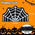 thumbnail image 2 of Spider Web Bath Mat  31×20” Halloween Bath Mat Non-Slip Rugs Spiderweb Rug Machine Washable Goth Bath Mat Area Rugs Gothic Rug for Front Door  Bedroom  Living Home (Black), 2 of 8
