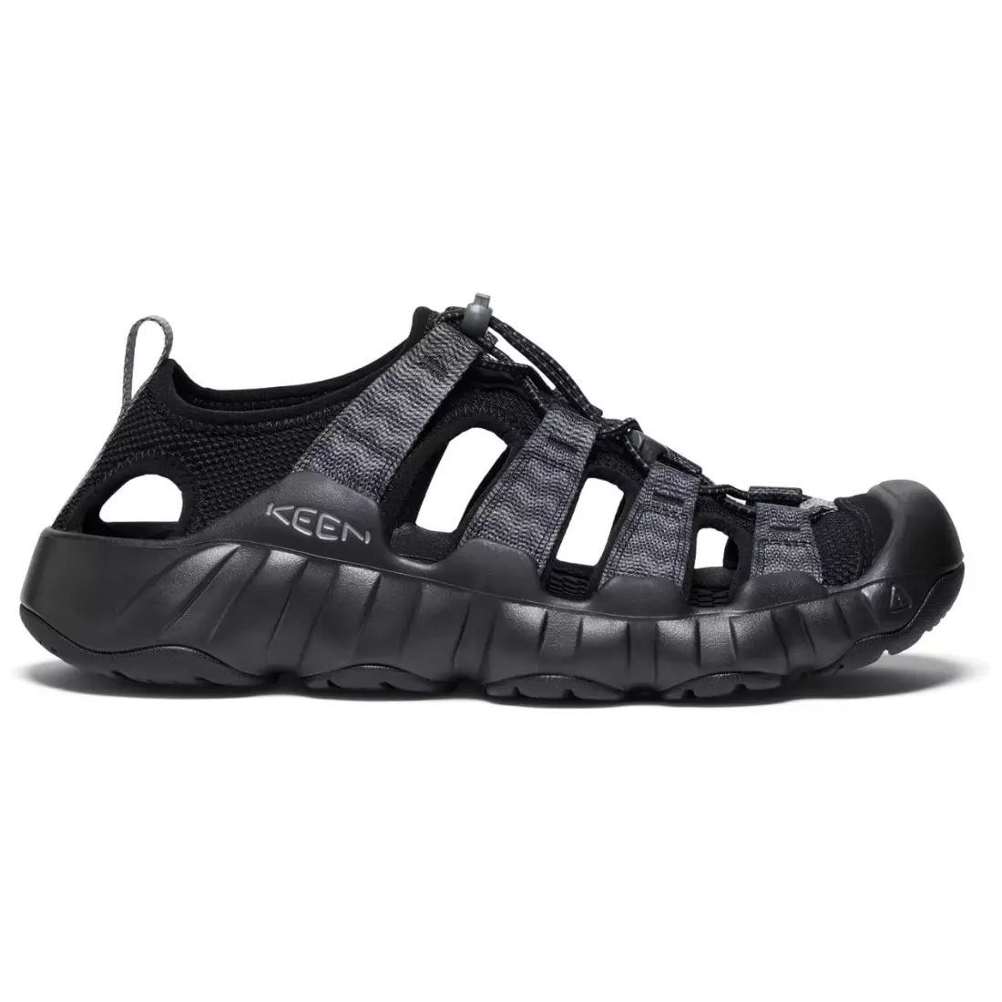 Men\'s Black Hyper port Closed Toe Breathable Easy On Comfortable Sandal Shoes KEEN Mens Hyperport H2 Closed Toe Breathable Easy On Vanuatu  main image 4