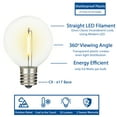 thumbnail image 2 of Novelty Lights 100 Feet G50 LED Patio String Lights with 67 Bulbs, Warm White, Weather Resistant and Shatterproof Replaceable Plastic Globe Bulbs, Brown Wire, 2 of 9