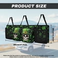 thumbnail image 6 of KUIFORTI Trunk Organizer for Car, Skull Car Organization Accessories St Patrick's Day Decorations Green Leaf Car Trunk Organizer for Sedan,Truck,Van, Frees Trunk Floor, Sturdy Space Saving Expert, 6 of 6