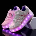 thumbnail image 2 of Children's Sneakers with Double Wheels and LED Lights Kiu, 2 of 5