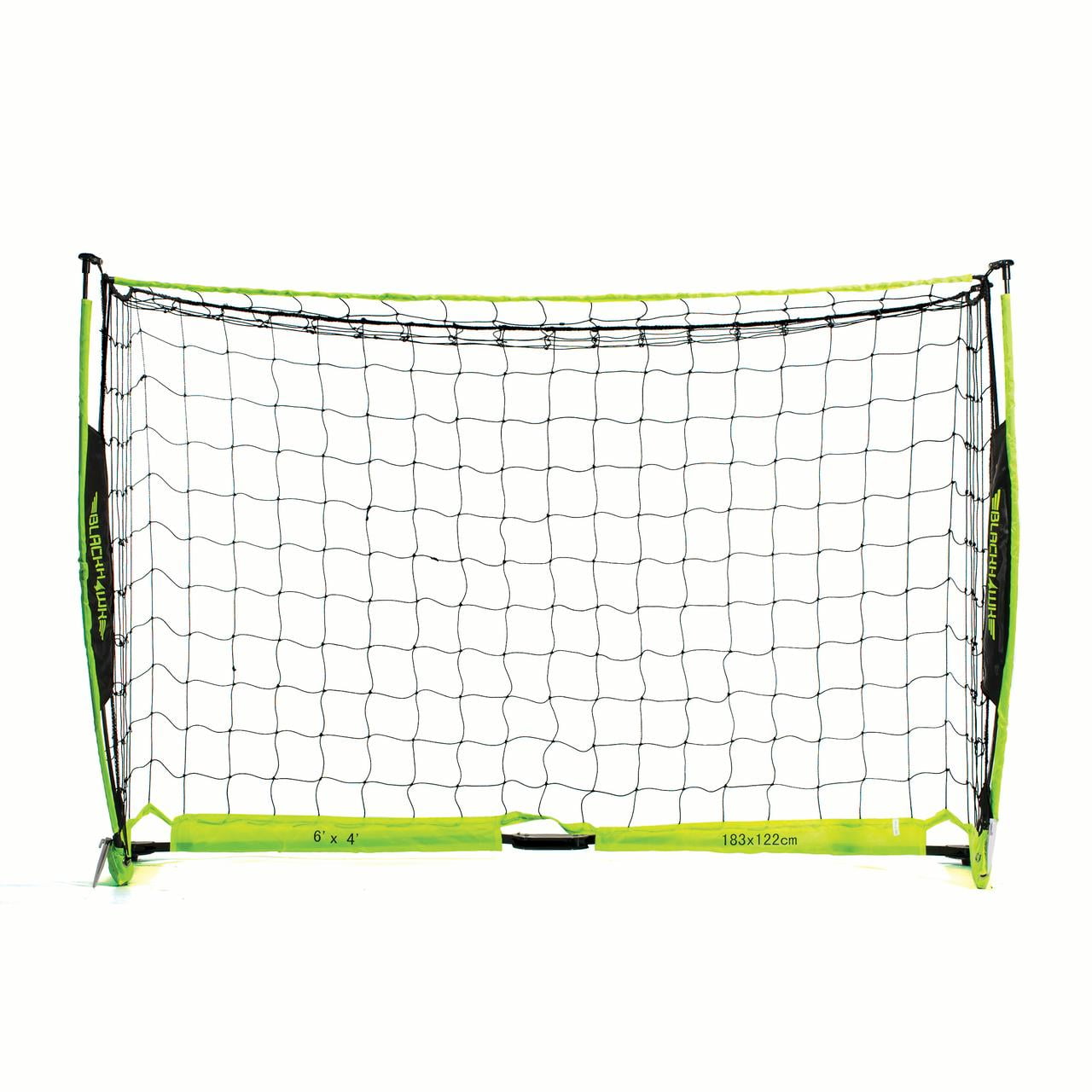Green 6 x 4 Franklin Sports Blackhawk Deluxe Flexpro Portable Soccer Goal 