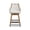 Two-Tone Neutral Gray, variant on Bahama 26" Cane Rattan High-Back Swivel Counter Stool with Recessed Arms, Taupe Beige Textured Weave