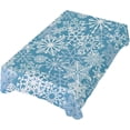 thumbnail image 5 of Coolnut Christmas Snowflake Tablecloth, Waterproof Washable Polyester Square Table Cover, Durable Tablecloth for Kitchen Dining Table Party Decor, 60"X 108", 5 of 7