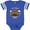 Football Blue and White, variant on Inktastic My First Groundhog Day Cute Boys or Girls Baby Bodysuit