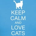 thumbnail image 3 of CafePress - Keep Calm And Love Cats Women's Classic T Shirt - Women's Traditional Fit Dark T-Shirt, 3 of 4