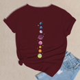 thumbnail image 5 of Women's Short Sleeve T-shirt Women'S Spring Round Neck Printed Loose Casual Short Sleeve T Shirt,Red Women's Short sleeve T-shirt XXL, 5 of 5