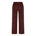 thumbnail image 6 of Kelon Women's Casual Pants, Womens Cotton Pants Wide Leg Dress Pants Women Business Casual High Waisted Work Trousers Pants with Pockets, S, 6 of 8