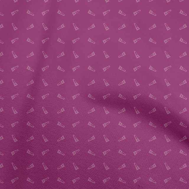 oneOone Popeline de Coton Tissu Magenta Foncé Rétro Tissu Imprimé au Mètre 42 Pouces de Large
